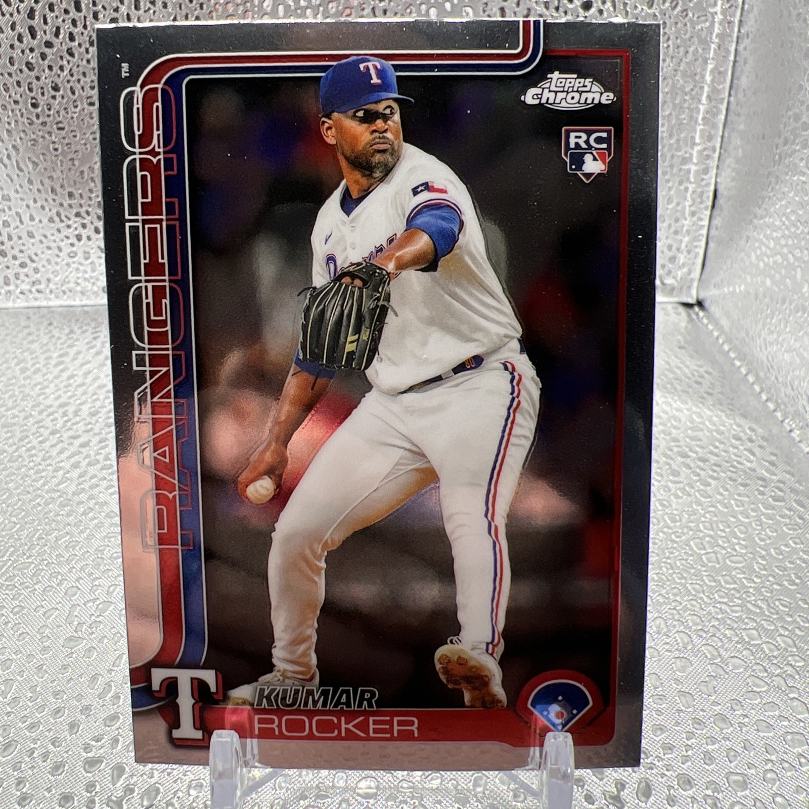 2025 Topps Chrome Baseball Kumar Rocker #73 Rookie RC Texas Rangers