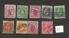 NOUVELLE ZELANDE Lot 28 Yvert entre 134 et 183 -9 anciens timbres