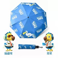 Animal Crossing Umbrella Dal Dodo Airlines Game Blue Automatic Folding Umbrella