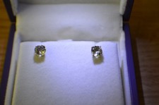 1.50ct Premium Color Change Turkizite Earrings 10k Yellow Gold 5.5mm VS
