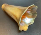 ANTIQUE TIFFANY STUDIOS LCT SIGNED LILY LAMP SHADE AURENE IRIDESCENT #4
