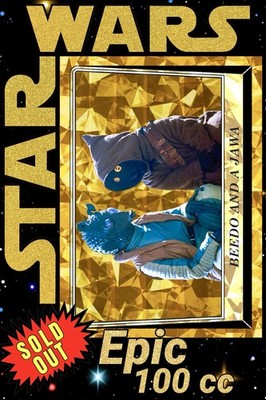 Star Wars Card Trader 2025 Gold Chrome Sapphire RoTJ Epic 100cc Beedo and a Jawa