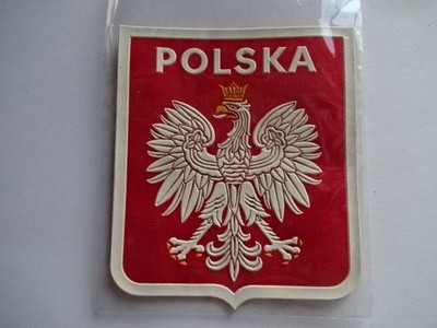 ( 35 ) Polen '' Staatswappen '' Polska Pach Aufnäher - 9 x 8 cm groß