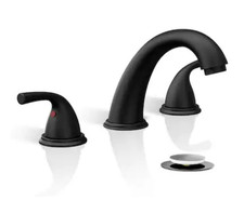 Phiestina 8 In. 3 Hole Matte Black Widespread Bathroom Faucet