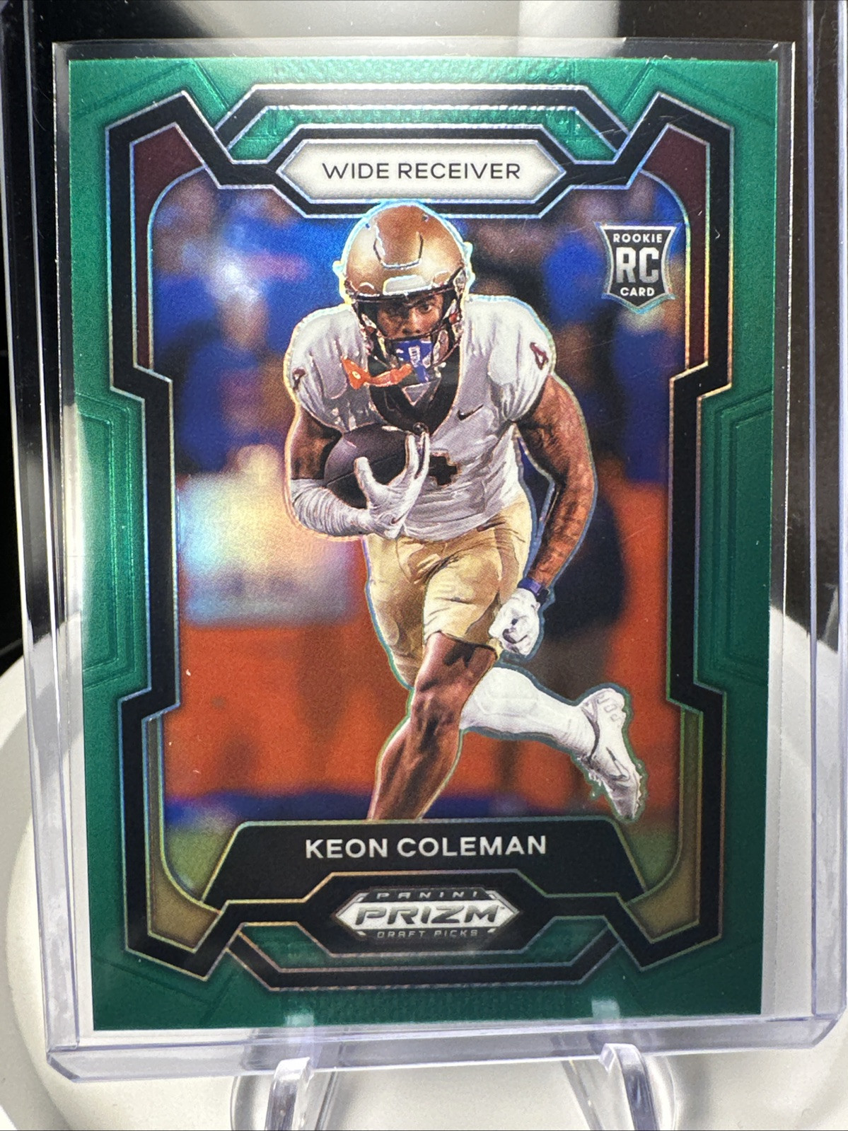2024 Panini Prizm Draft Picks #120 Keon Coleman Green Prizm RC