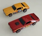 Vintage 1974 Hot Wheels Redline Ford Torino & Monte Carlo Stock Cars NICE