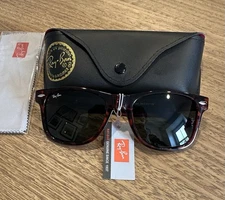 Ray Ban Wayfarer Classic Unisex Polarized Sunglasses Tortoise - New With Case