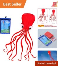 Soft Octopus Kite Polyester 157x31in Long Tail Easy Fly Kids Adults Outdoor
