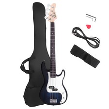 Glarry Electric Bass Guitar Full Size 4 String 39" Right Handed, Dark Blue