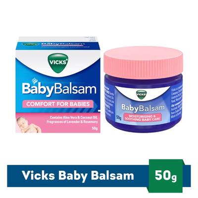 VICKS BabyBalsam  Soothing Comfort for Babies Ayurvedic Proprietary 50gm