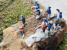 Konvolut alte Figuren Noch Preiser Kapelle Musiker Schafe Berghütte