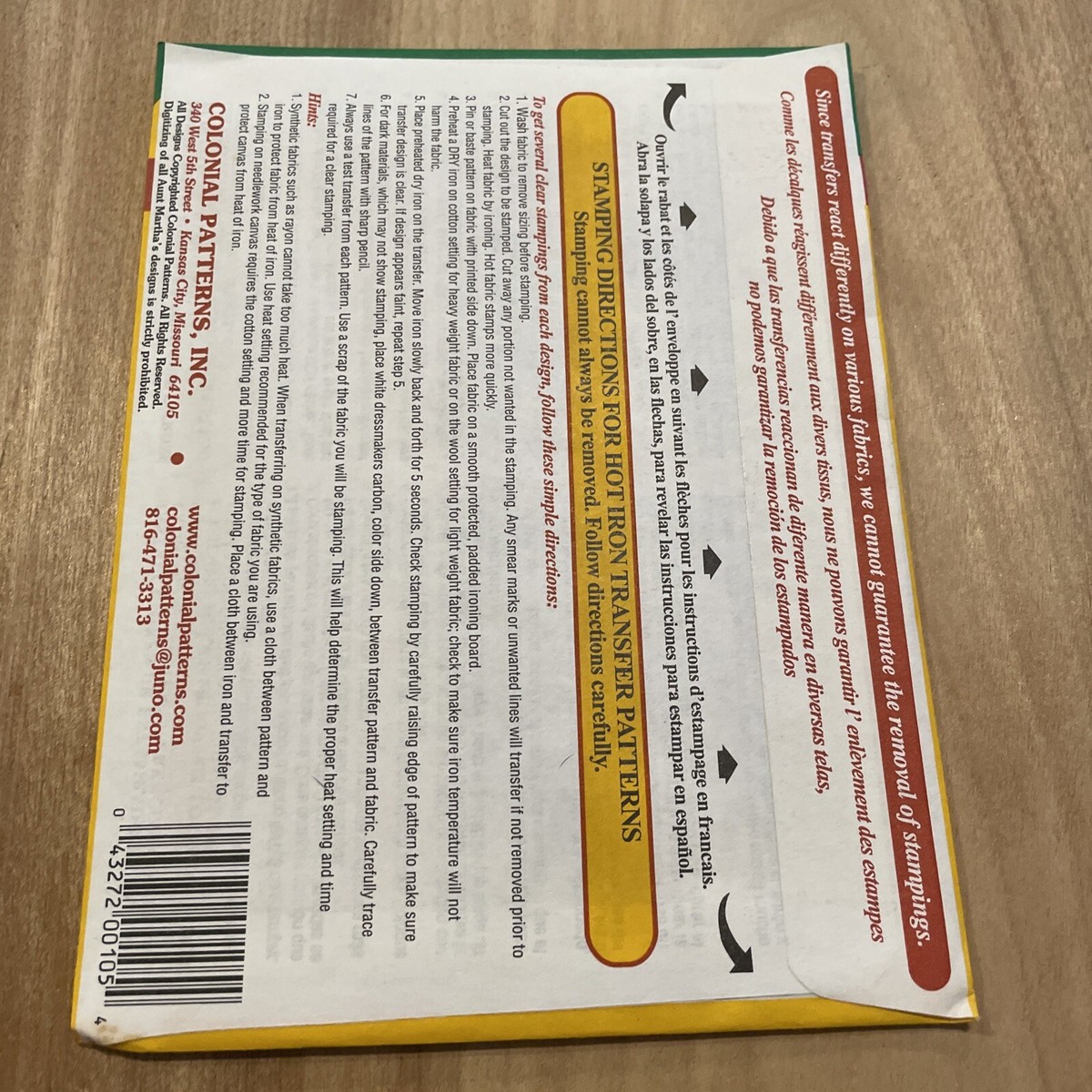 Vtg Aunt Martha's Hot Iron Transfers, 3742 His Hers Flowers