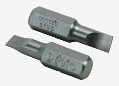 Felo 0715731890 Slotted 3/16 x 0.8mm x 1'' Industrial Bit - 2 per pkg