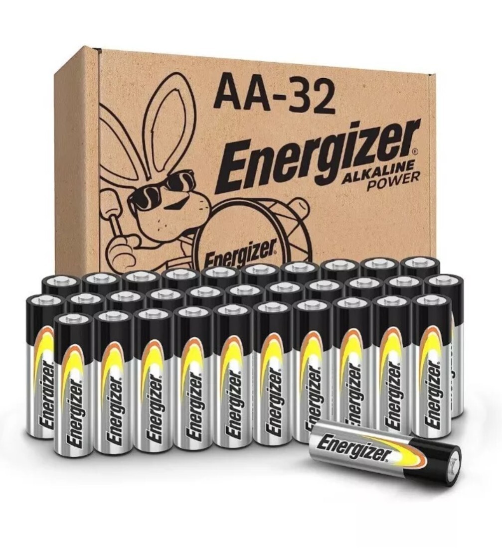 Energizer AA Batteries, Double A Exp. 12/2034 Alkaline Power Batteries 32 Pack-image