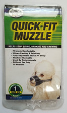 Four Paws Quick Fit Adjustable Dog Muzzle Black Size 1 XS For Small Breeds