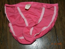 NWT RARE Victoria's Secret pink Signature Cotton Panty String Bikini VINTAGE M