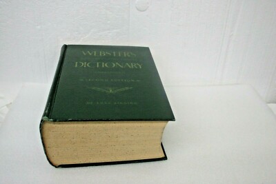 Webster’sNewTwentiethCenturyDictionary Vintage 1949 Book WEBSTER'S NEW TWENTIETH CENTURY DICTIONARY