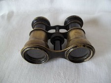 Vintage small Chevaller Brass opera glasses binoculars Paris