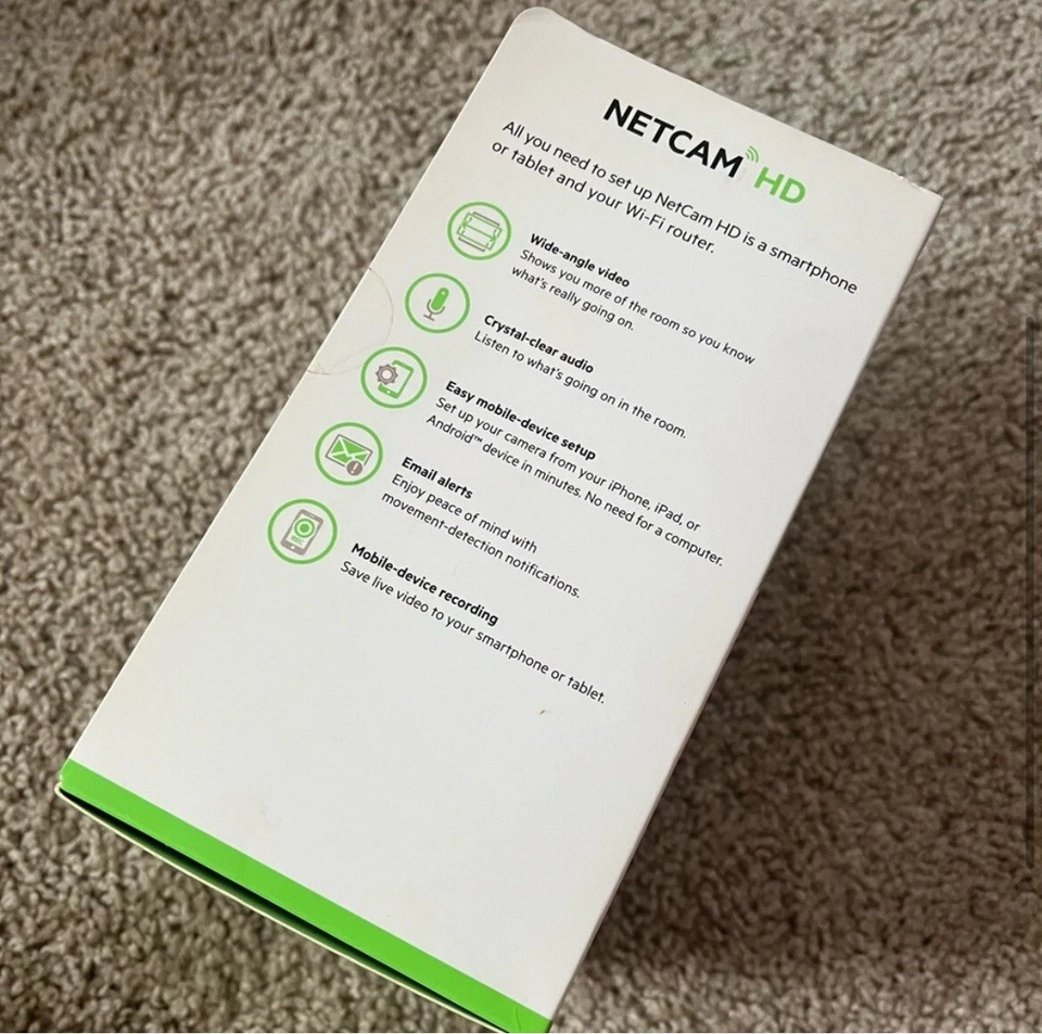 NIB Belkin NetCam HD+ WiFi Camera With Night vision - NEW - Image 3 of 4