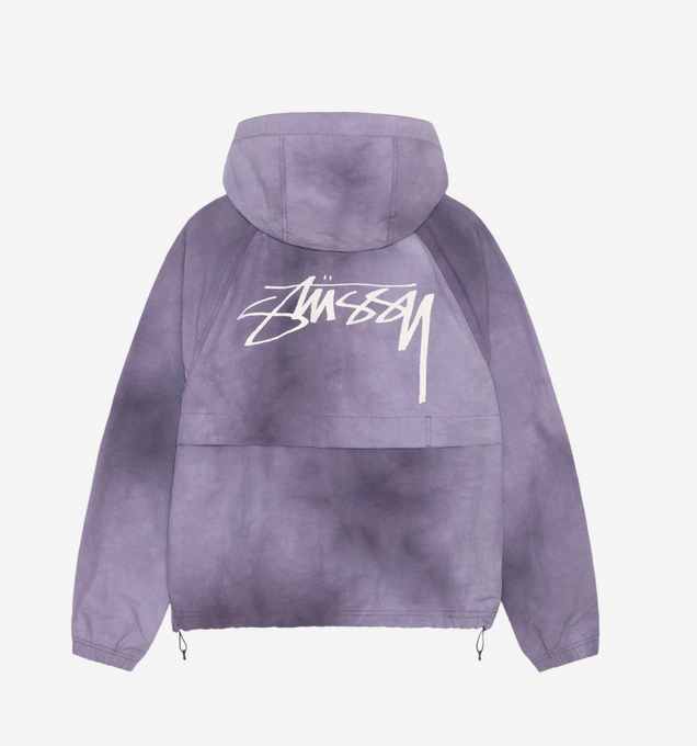 【ステューシー】Stussy Wave Dye Beach Shell Jacket ★Berry★ Stussy Wave Dye Beach Shell Jacket Grape 2024 Korea 100