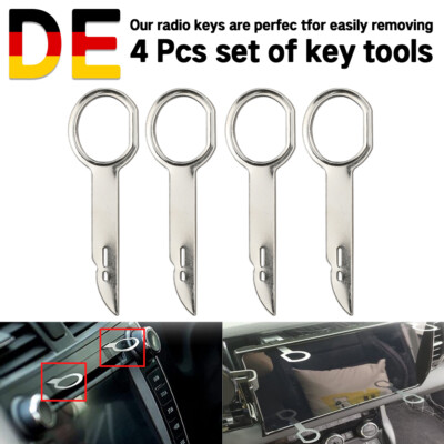4PCS Autoradio Stereo Entfernung CD Release Tool Pin Keys Kit für Ford VW Audi