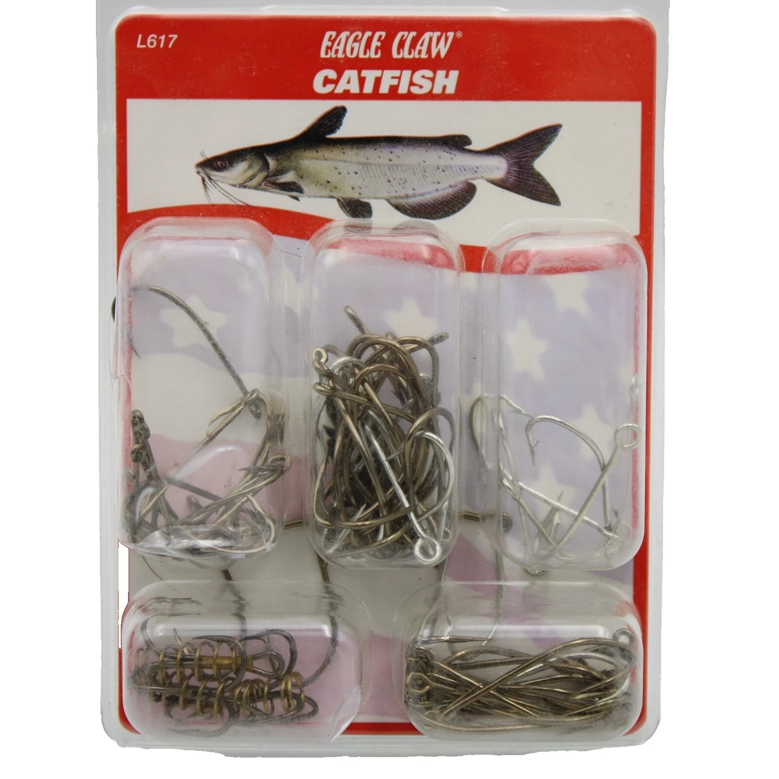 Рыболовные крючки в комплекте с крючками Eagle Claw для пресной воды