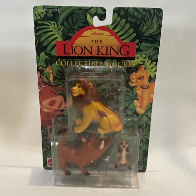 NEW Disney Lion King Simba Timon Pumbaa Collectible Mattel Action Figure Set