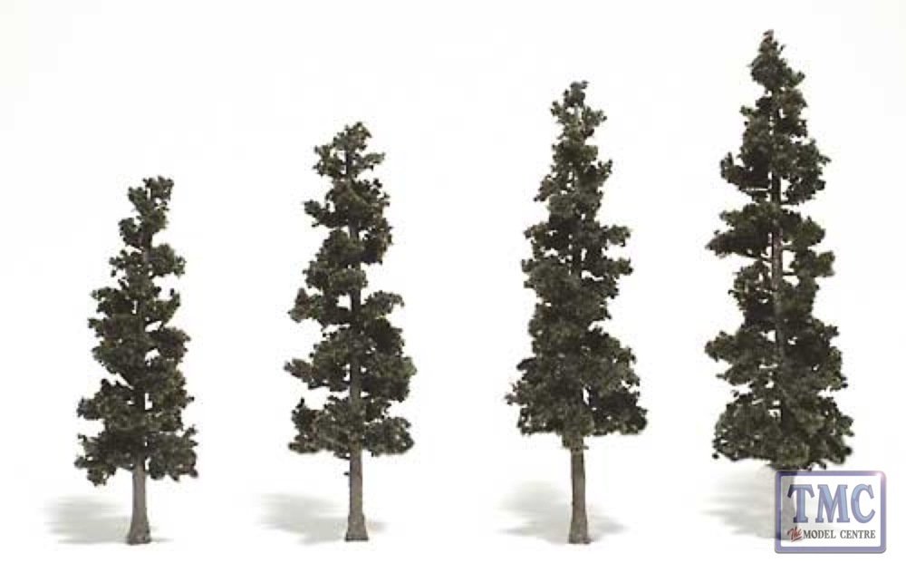 TR1561 Woodland Scenics 4-6 Ready Made Pine 4/Pk