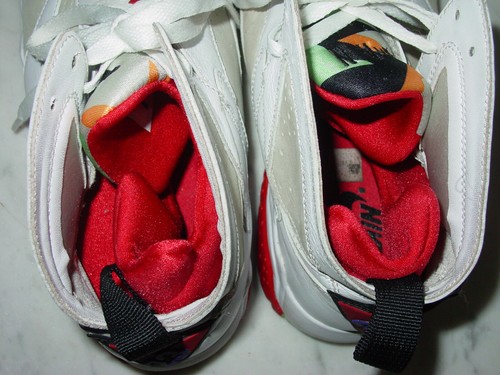 2014 Nike Air Jordan Retro 7 "Hare" White/Light Silver/True Red Shoes Size 11 - Picture 14 of 16