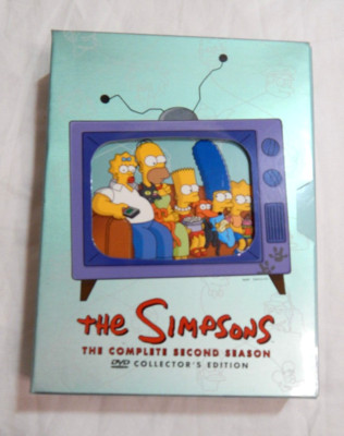 The Simpsons Complete Second Season  DVD 4 Disc Set Collectors Edition VGUC
