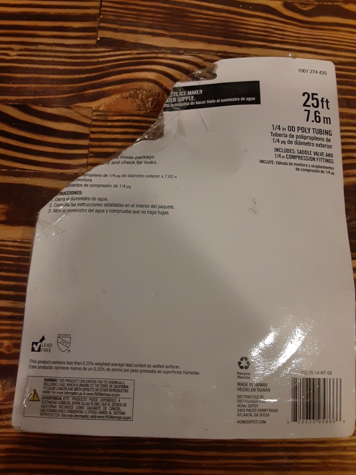 Everbilt for GE Ice Maker Supply Line Kit 25 Ft. 72522514KITEB