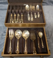 Vintage Towle / Supreme Cutlery Silverware ARISTOCRAT Flatware  45 Pcs
