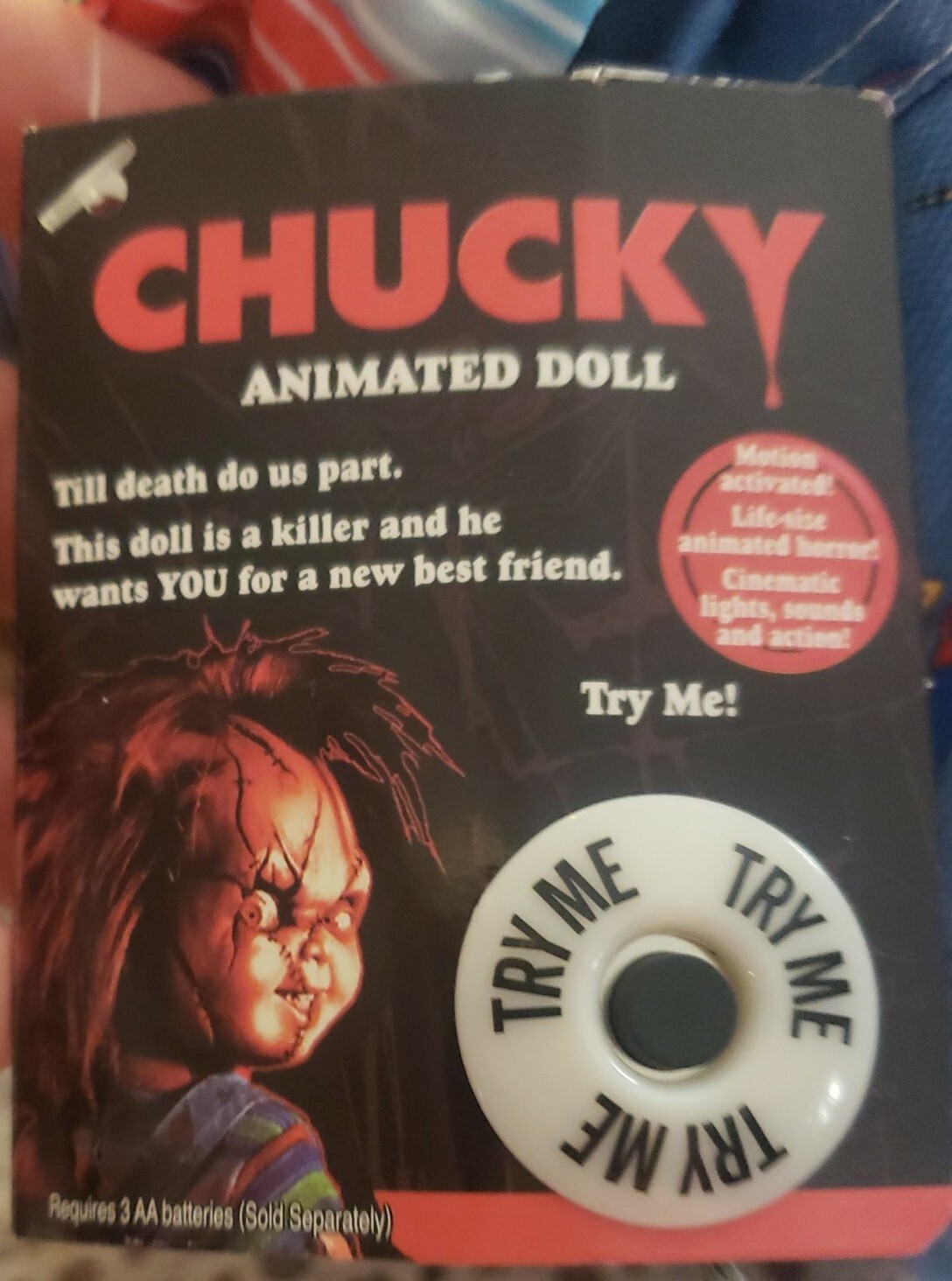 Talking Animated Chucky Doll Spirit Halloween Animatronic eBay