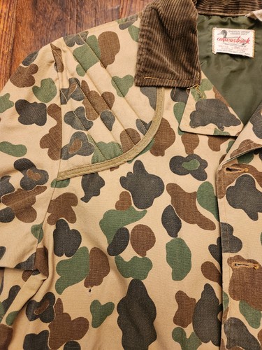 Vintage Canvasback Duck Jacket Medium Camouflage Button Up Outdoors Hunting Coat - 第 11/13 張圖片