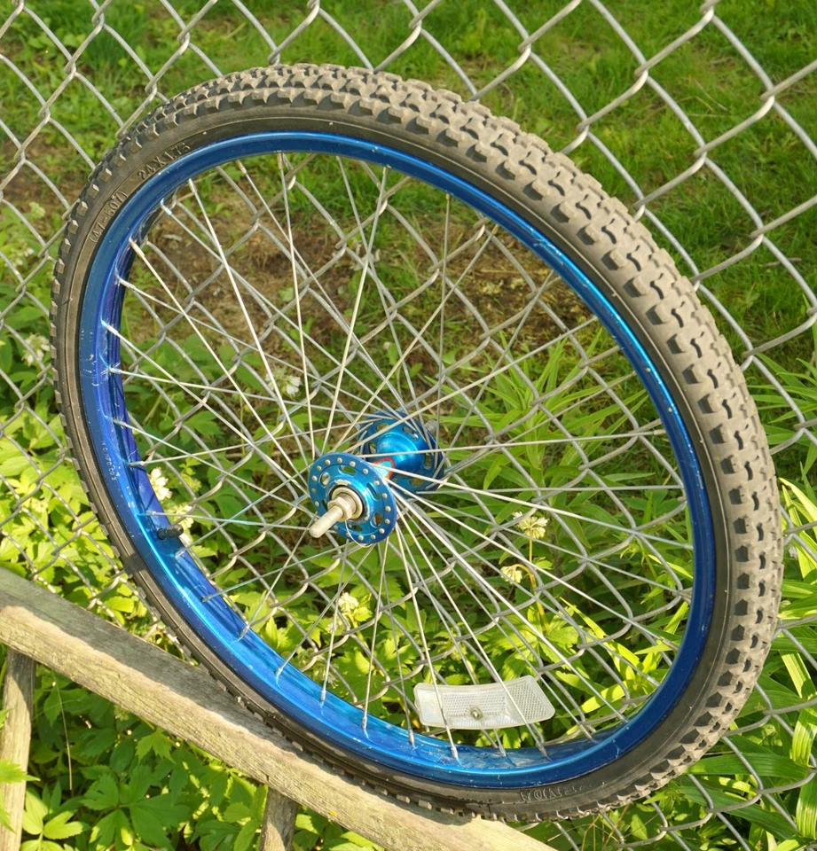 ACS BMX Wheel 24 Front Murray Ohio X24 Blue Anodized Cruiser Old School Vintage - Image 4 of 4