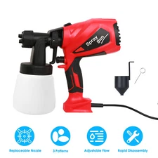800ML Electric Spray Gun Airless HVLP Paint Sprayer Handheld High Pressure Gun
