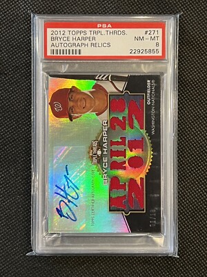 2012 Bryce Harper Topps Triple Threads Relic Autographs