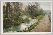 State View~Becket Massachusetts~Railroad~Stream~Vintage Postcard