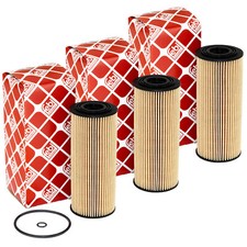 Ölfilter Motor Öl Filter FEBI 22544 Set 3 Stück für Audi A4 Seat Leon Skoda VW