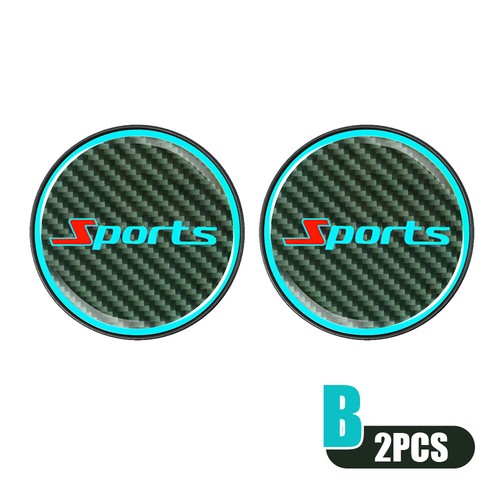 2x Glowing in Dark Car Cup Holder Night Light Pad Mat Drink Coaster Accessories - Picture 3 of 3