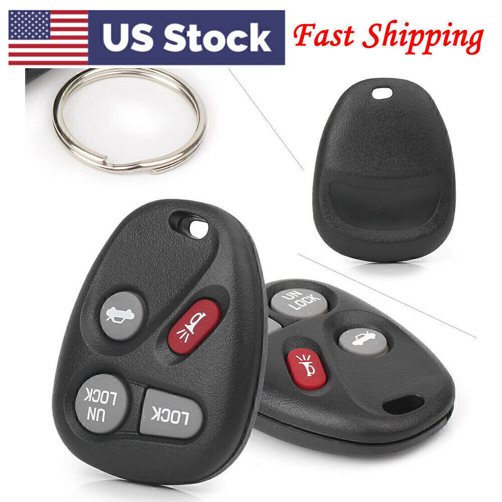 Keyless Entry Remote Key Fob Replacement for Cadillac CTS SRX 4-Button L2C0005T