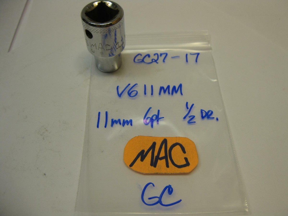 Mac tools 1/2 drive 11mm metric 6 point sockit. V611MM | eBay