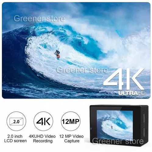 4K WiFi Action Camera Waterproof Sports Riding Camera HD 1080P Screen Underwater - Picture 3 of 20