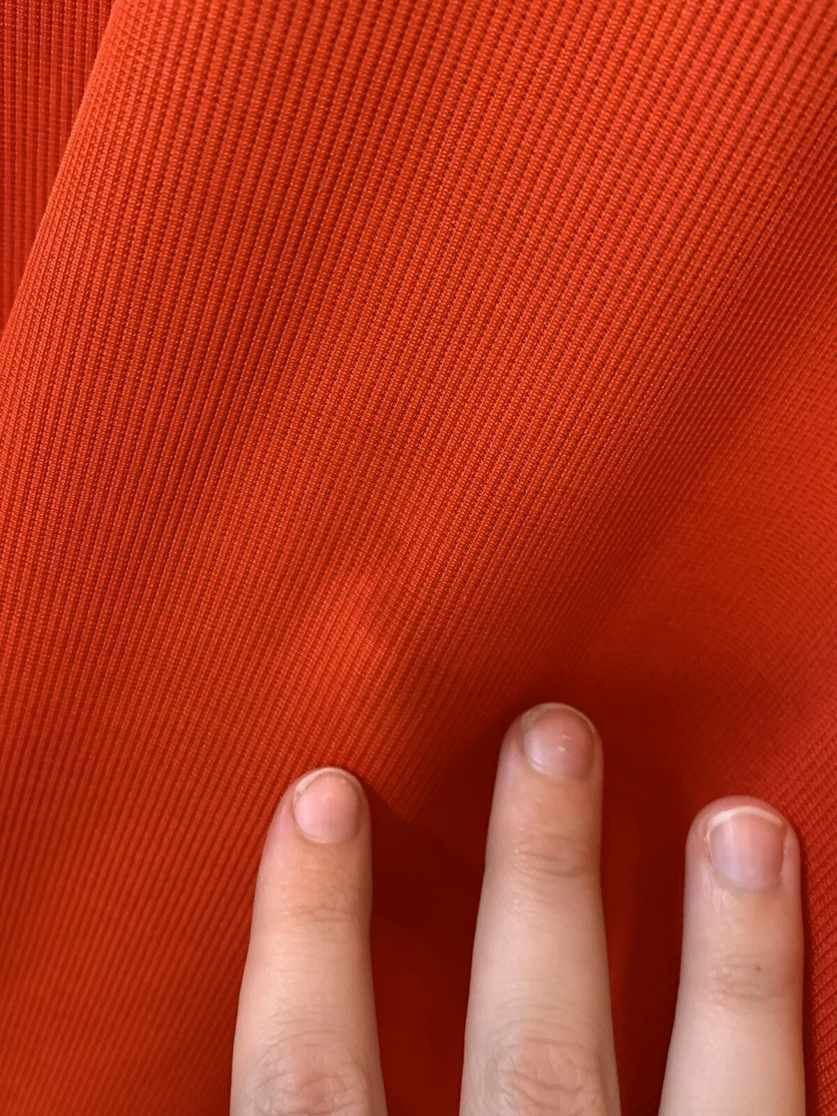 UNDERCOVER Maxi Abito Victoria Secret Arancione A Costine Elasticizzato Tg XS Spiaggia Estate