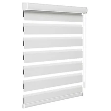 Changshade CUSTOM CUT 85% Blackout Zebra Roller Shade Window Blinds -5colors