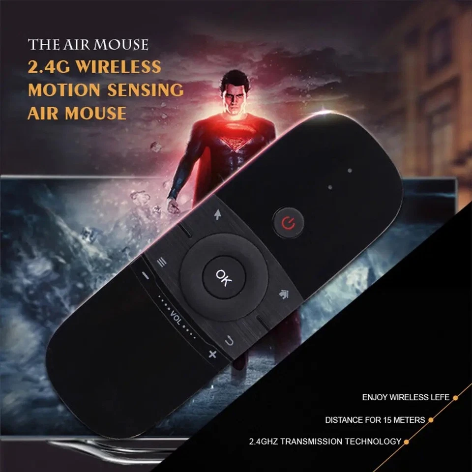 Wireless Remote Control Keyboard IR Remote Air Mouse For KODI Android TV Box - Image 2 of 4