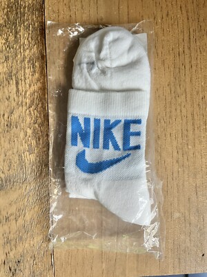 Nike Socks Low Ankle Men s Size Large LIMITED EDITION White Photo Blue BRAND NEW