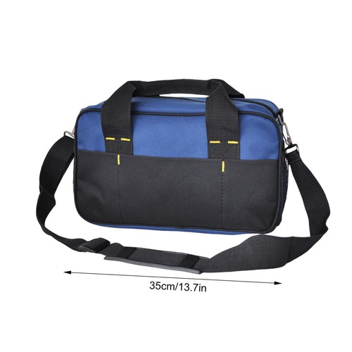 Waterproof Tool Bag Carry Tote Shoulder Strap Storage Electrician Organizer Bag - Picture 11 of 13