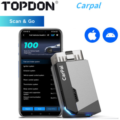 2025 TOPDON Carpal Bluetooth OBD2 Scanner for iOS/Android , full System Scan