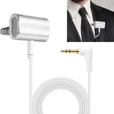 Recording Clip-on Lapel Mic Lavalier Omnidirectional Double Condenser Microphone